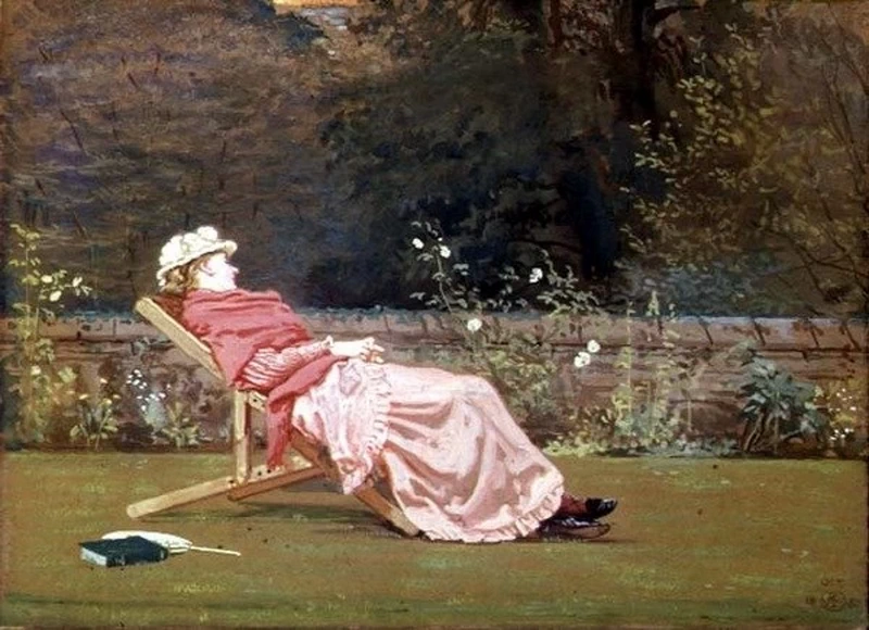Rosalind, Contessa di Carlisle nel Giardino di Naworth